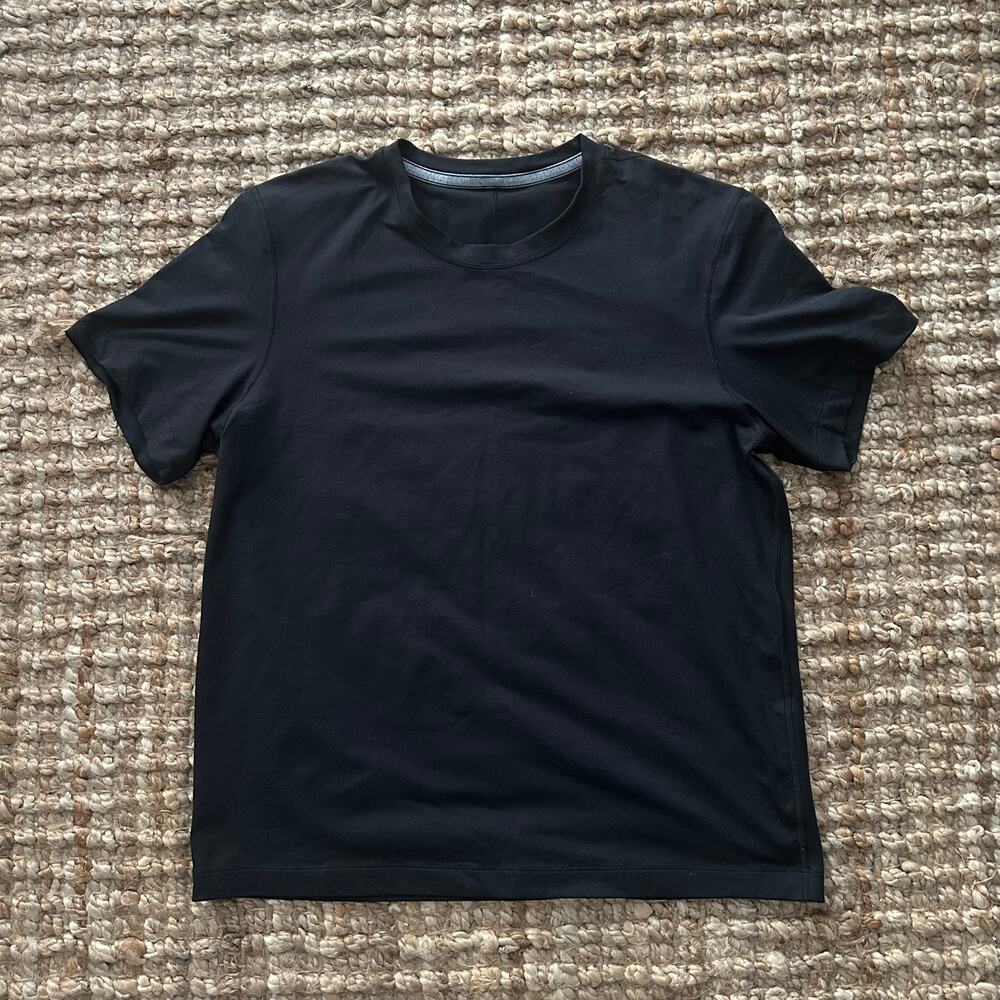 Lululemon Men’s Black Performance Short Sleeve Crewneck Tee XL Est. Tag Missing